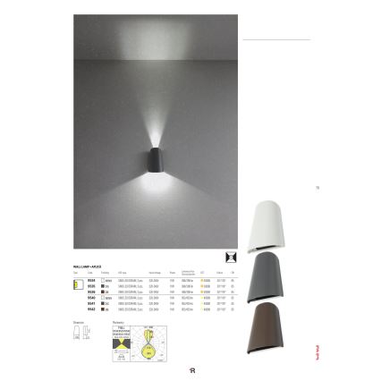 Redo 9536 - Applique a LED da esterno TWILL 1xLED/11W/230V IP65