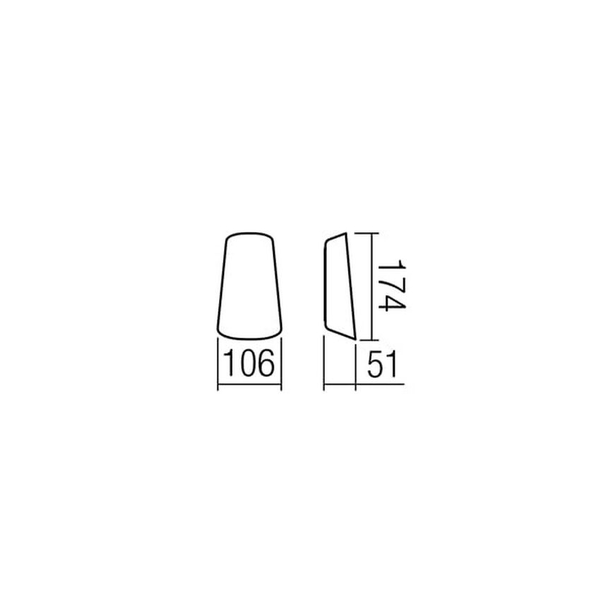 Redo 9536 - Applique a LED da esterno TWILL 1xLED/11W/230V IP65
