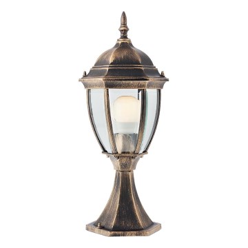 Redo 9606 - Lampada da esterno SEVILLA 1xE27/42W/230V IP44 oro/patina