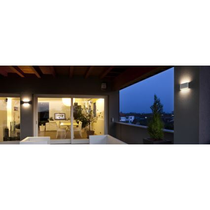 Redo 9622 - Applique da esterno KLIPPE LED, 13W, 230V, 3000K, IP54, bianco