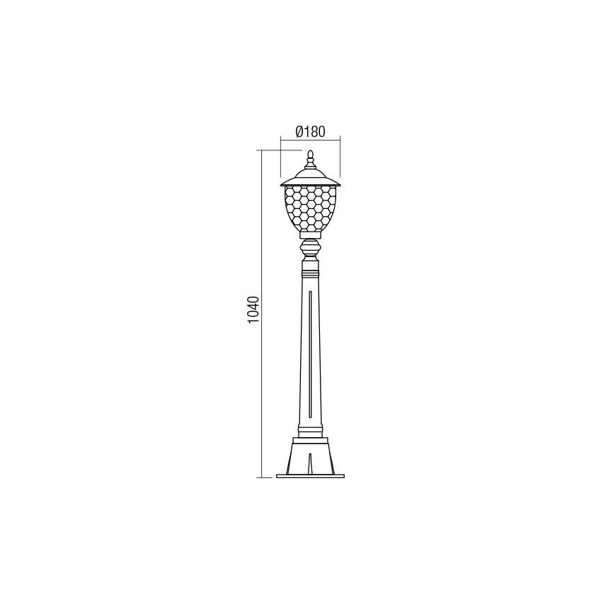 Redo 9634 - Lampada da esterno MATERA 1xE27/42W/230V IP33