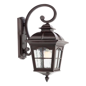 Redo 9648 - Applique da esterno YORK 1xE27/70W/230V IP44 marrone