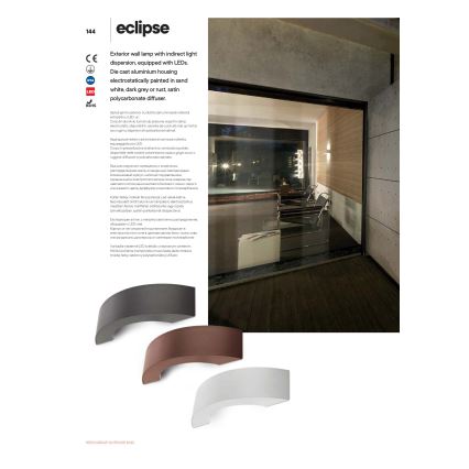 Redo 9903 - Applique a LED da esterno ECLIPSE 3xLED/3W/230V IP54