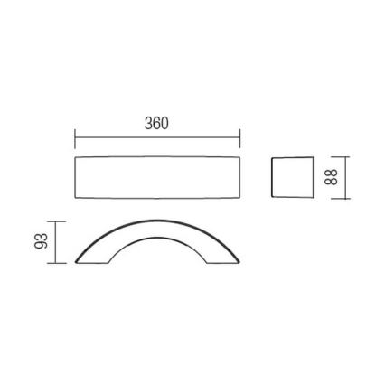 Redo 9903 - Applique a LED da esterno ECLIPSE 3xLED/3W/230V IP54