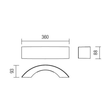 Redo 9904 - Applique a LED da esterno ECLIPSE 3xLED/3W/230V IP54