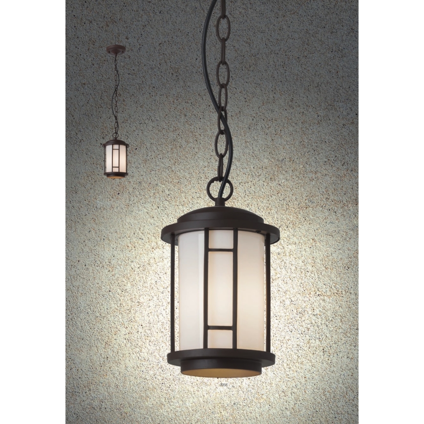 Redo 9956 - Lampadario da esterno a catena BRISTOL 1xE27/42W/230V IP23