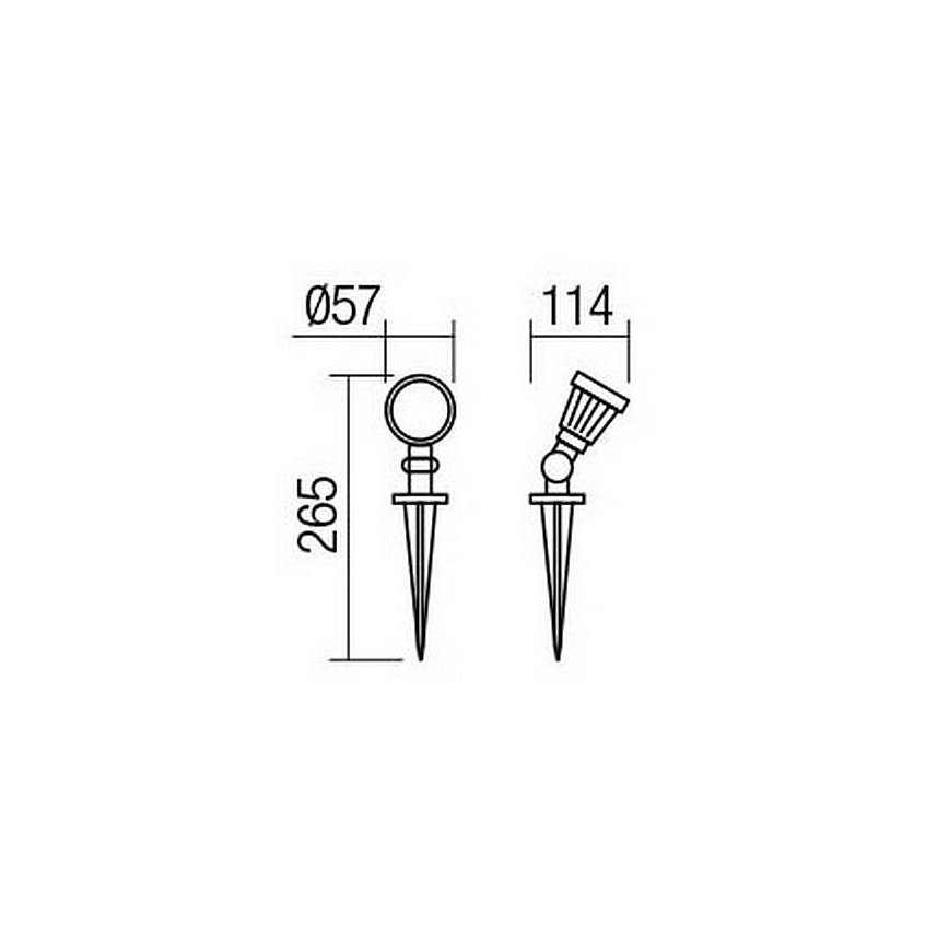 Redo 9998 - Lampada LED da esterno TIM LED/5W/230V 4000K IP65