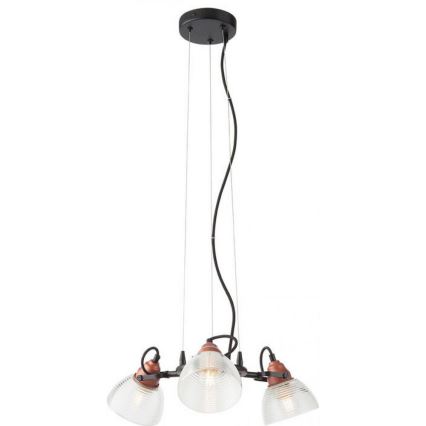 Redo A01-1451 - Paralume di ricambio per lampadario e lampada da terra RIDGE E27 trasparente