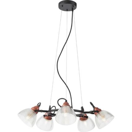 Redo A01-1451 - Paralume di ricambio per lampadario e lampada da terra RIDGE E27 trasparente