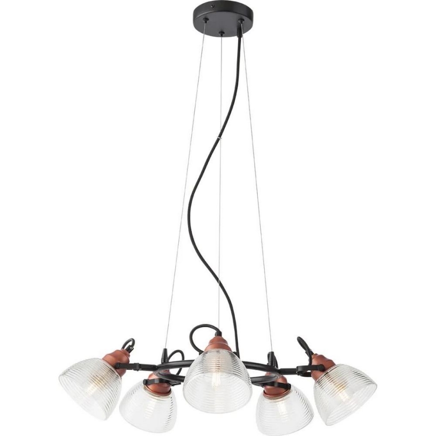 Redo A01-1451 - Paralume di ricambio per lampadario e lampada da terra RIDGE E27 trasparente