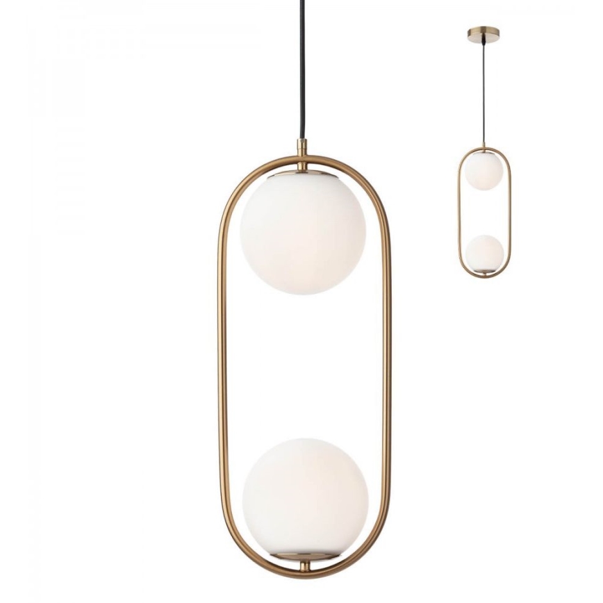 Redo A01-2623 - Paralume di ricambio per lampadario NIVA diametro 15 cm bianco