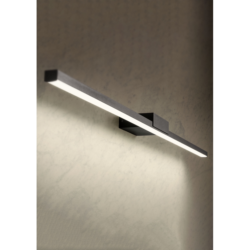 Redo01-3270 - Illuminazione a LED per specchi da bagno ASTON LED/12W/230V 60 cm CRI 90 IP44 nero