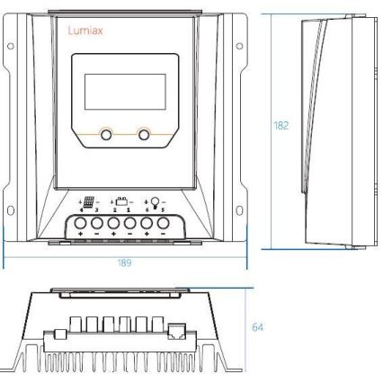 Regolatore solare MPPT MT3075 12/24V/30A