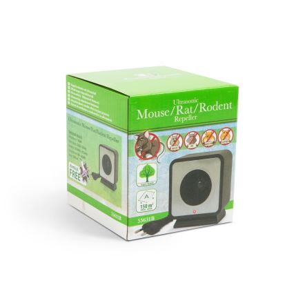 Repellente ad ultrasuoni per roditori 1W/230V nero
