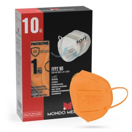 Respiratore Mondo Medical FFP2 NR arancio 100pz