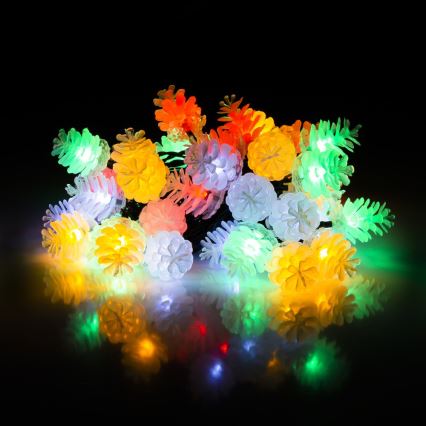 LED catena luminosa natalizia da esterno 80xLED/25m IP44 multicolore