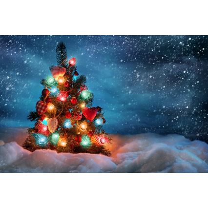 LED catena luminosa natalizia da esterno 80xLED/25m IP44 multicolore