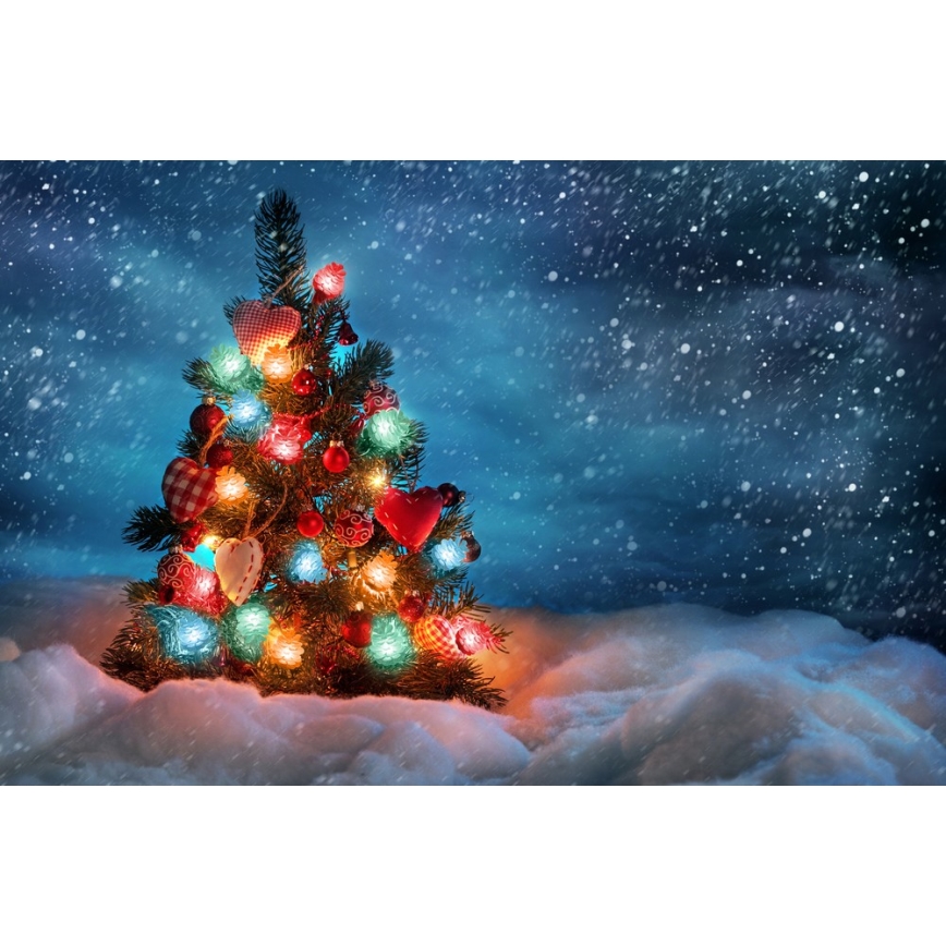 LED catena luminosa natalizia da esterno 80xLED/25m IP44 multicolore