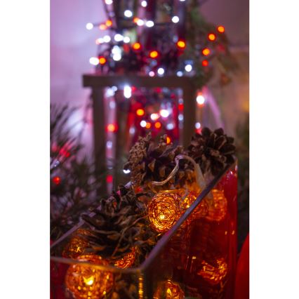 Catena luminosa decorativa LED 10xLED/2xAA bianco caldo