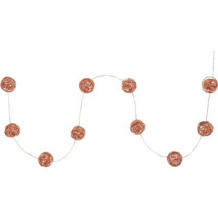 Catena luminosa decorativa LED 10xLED/2xAA bianco caldo
