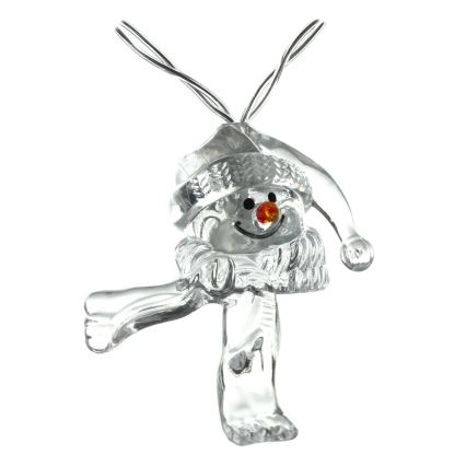 Catena luminosa LED 10xLED/2xAA/bianco caldo 1,65m pupazzi di neve