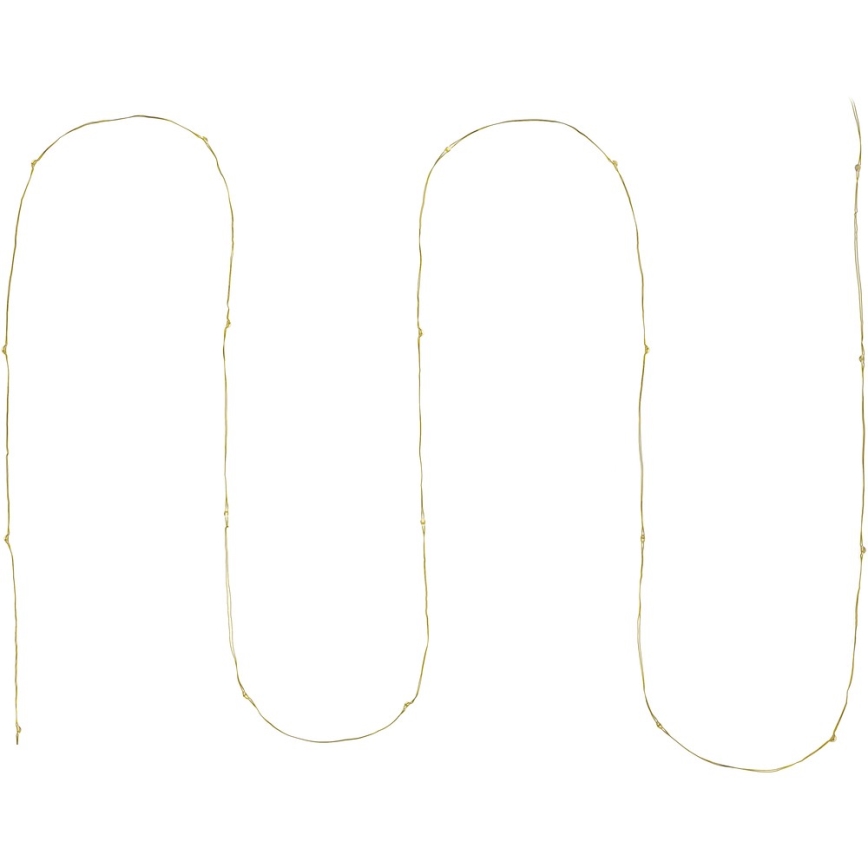 Catena luminosa LED 20xLED/2xAA 2,3m bianco caldo