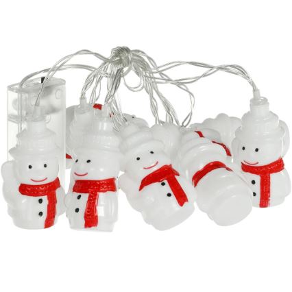 Catena LED 20xLED/3xAA/bianco caldo 3,3m pupazzi di neve