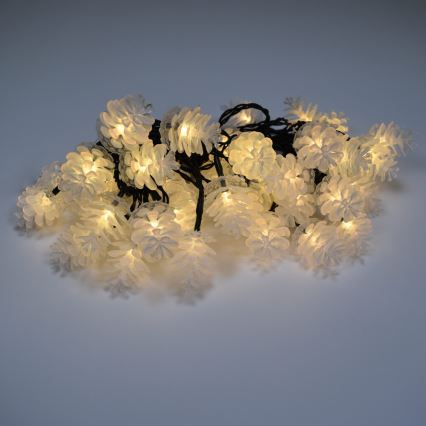 Catena luminosa natalizia LED per esterni 40xLED/15m IP44 bianco caldo