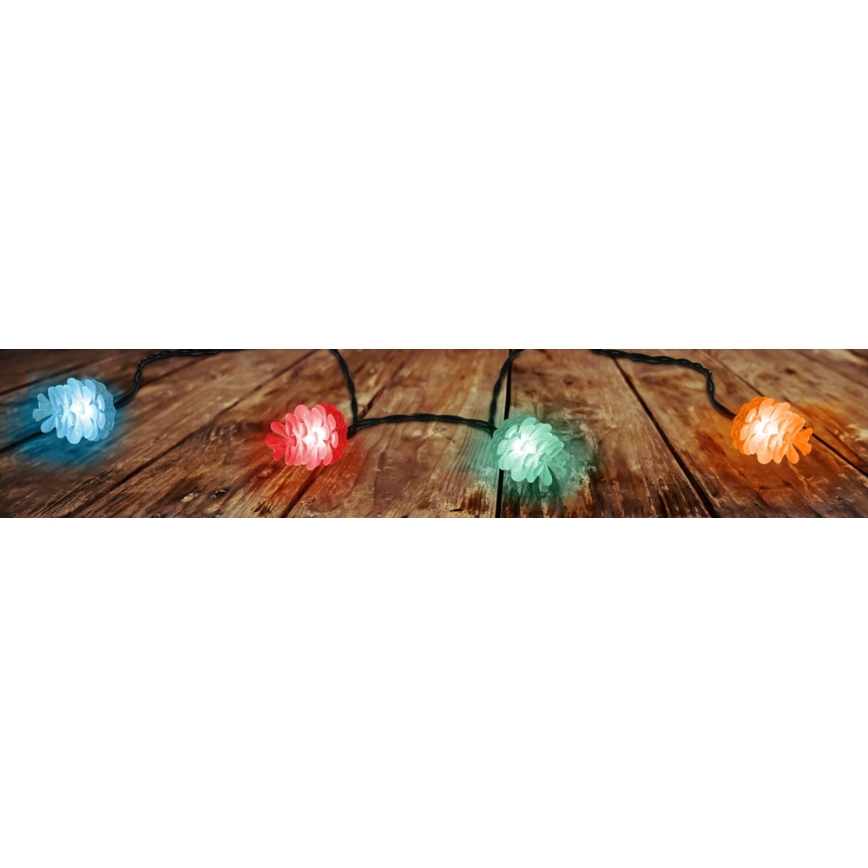 Catena luminosa di Natale da esterno 40xLED/15m IP44 multicolore