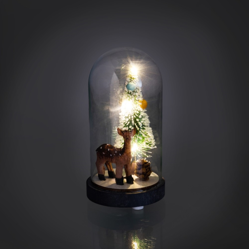 Decorazione di natale LED 3xLED/1xCR2032 bianco caldo