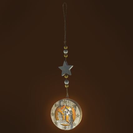 Decorazione LED di natale 1xLED/2xCR2032 bianco caldo