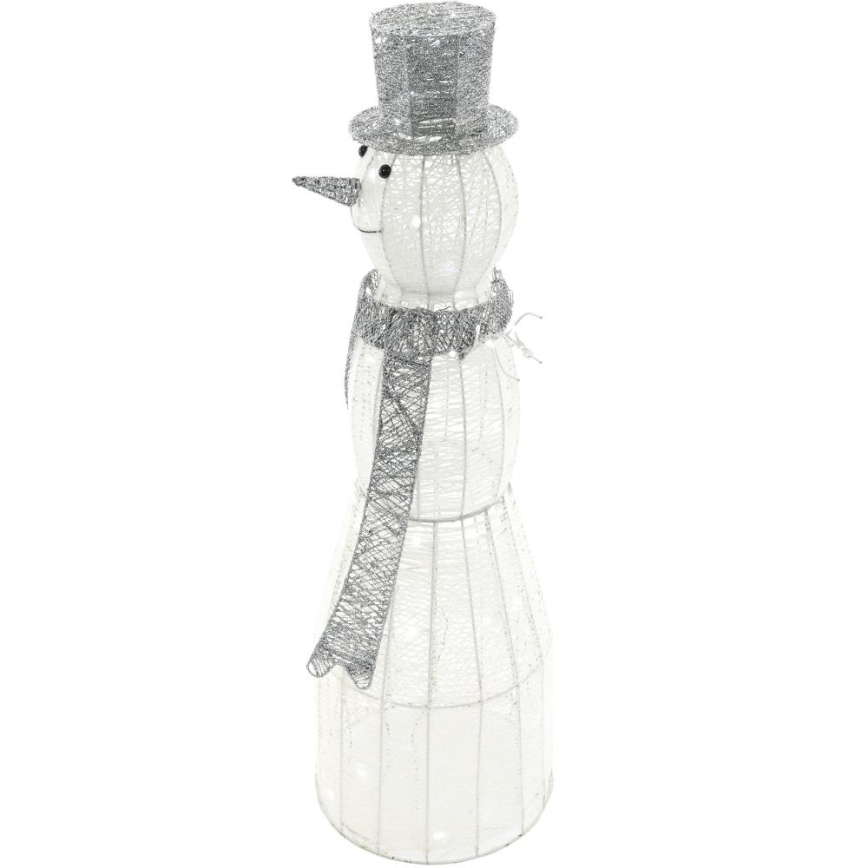 Decorazione natalizia a LED per esterno LED/3,6W/230V/bianco freddo 124 cm IP44 pupazzo di neve