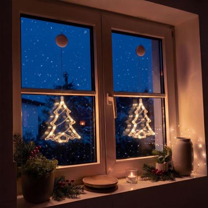 LED decorazione natalizia LED/3xAAA/bianco caldo albero di Natale