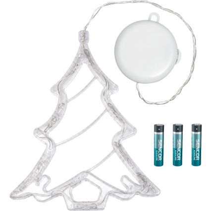 LED decorazione natalizia LED/3xAAA/bianco caldo albero di Natale