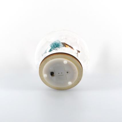 Decorazione natalizia a LED, alimentata da 3x LR44, luce bianca calda