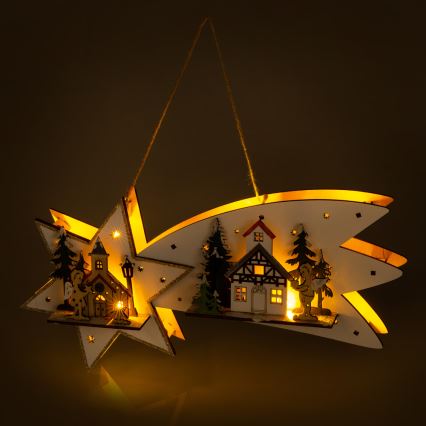Decorazione natalizia LED cometa LED/2xAA