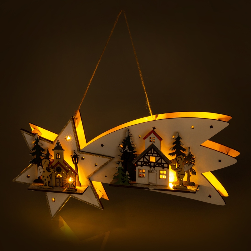Decorazione natalizia LED cometa LED/2xAA