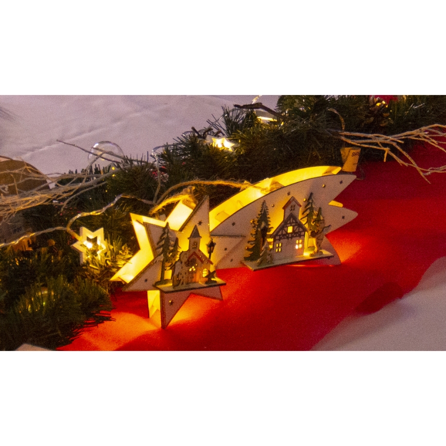 Decorazione natalizia LED cometa LED/2xAA