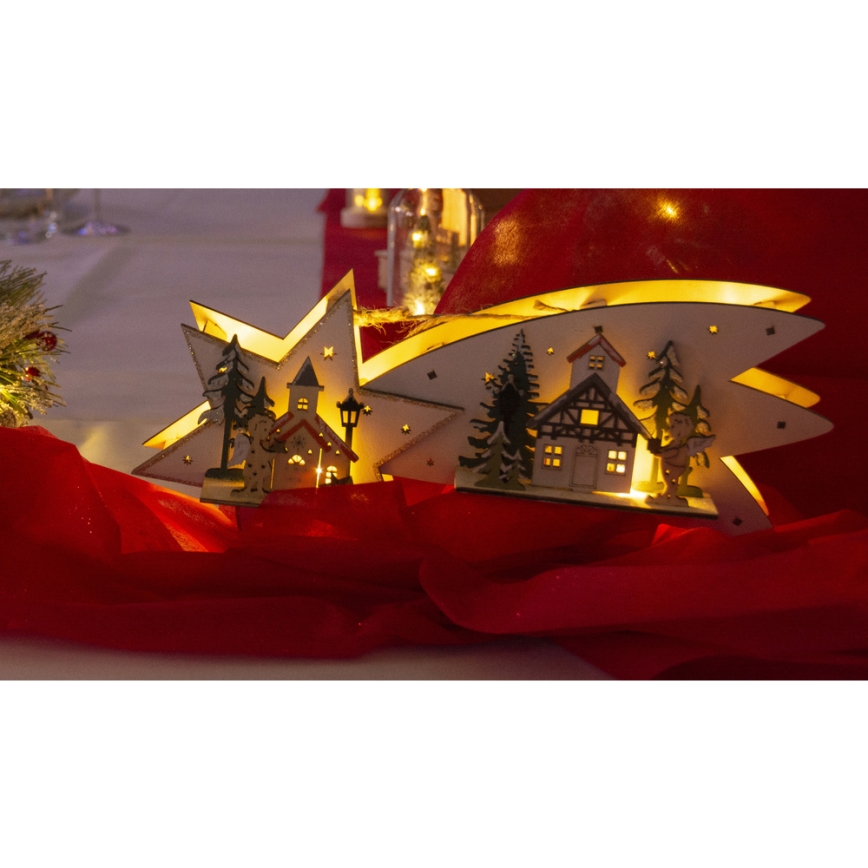 Decorazione natalizia LED cometa LED/2xAA