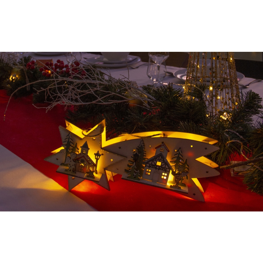 Decorazione natalizia LED cometa LED/2xAA