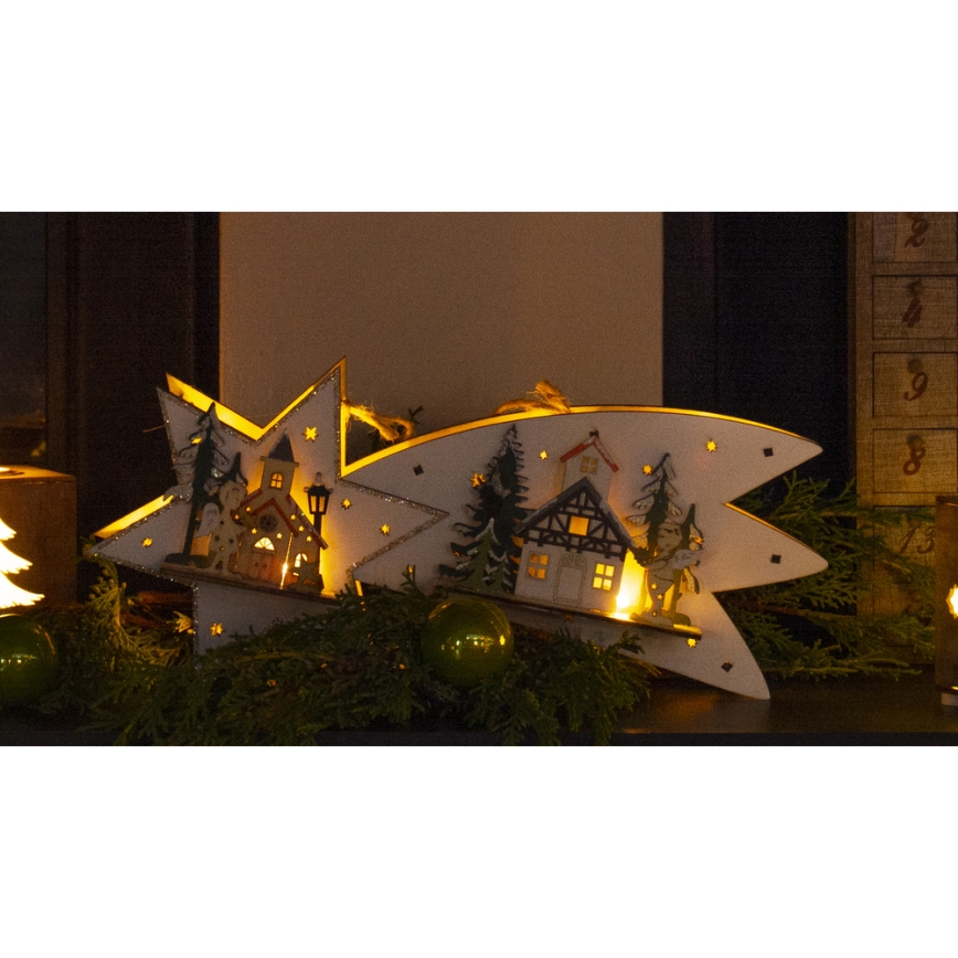Decorazione natalizia LED cometa LED/2xAA