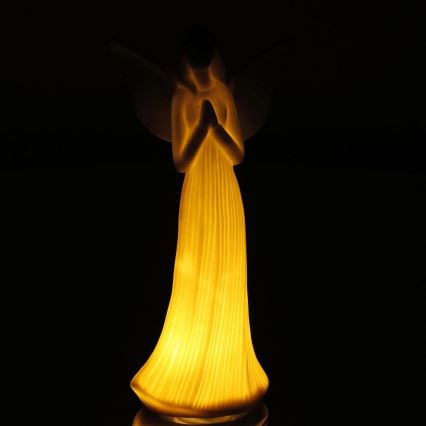 Decorazione natalizia LED LED/2xLR44/bianco caldo angelo