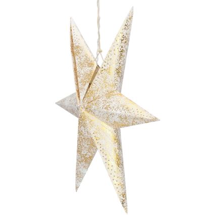 Decorazione natalizia LED LED/3xAA stella oro