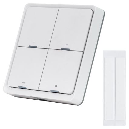 Interruttore smart a 4 pulsanti 1xCR2430 bianco
