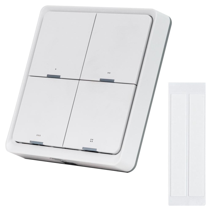 Interruttore smart a 4 pulsanti 1xCR2430 bianco