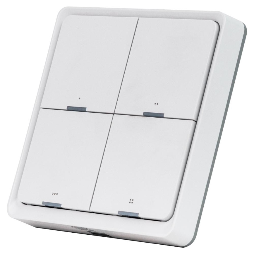 Interruttore smart a 4 pulsanti 1xCR2430 bianco
