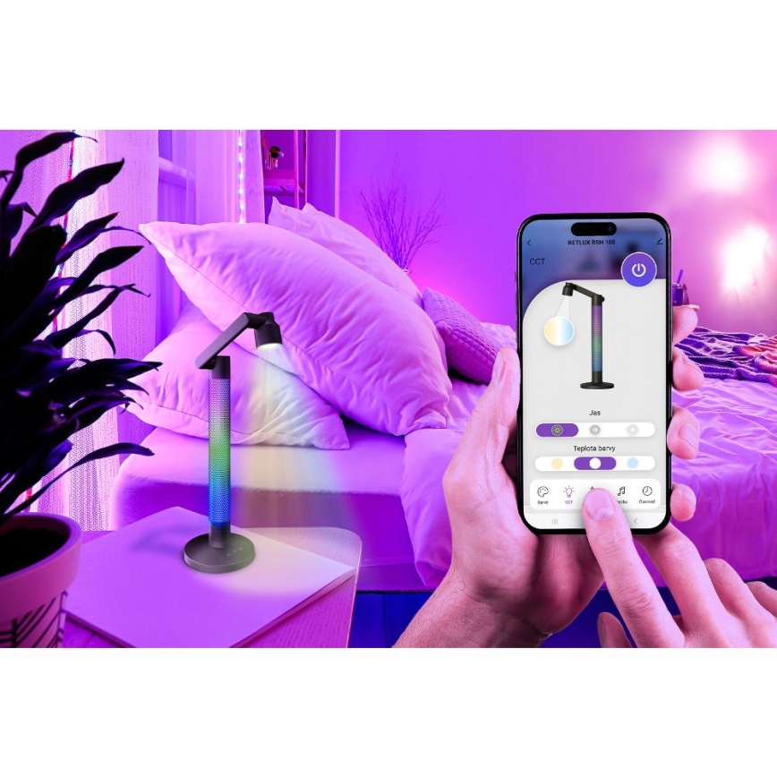 Lampada da tavolo dimmerabile LED RGBW LED/10W/5V 2700-6000K Wi-Fi Tuya + telecomando