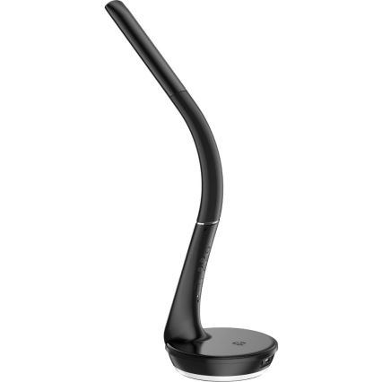 Lampada da tavolo LED dimmerabile con ricarica wireless	 Qi 5W e display LED/6W/230V 3000/4000/6000K nero