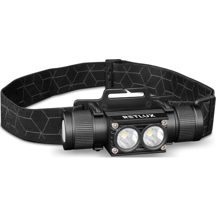 Lampada frontale in alluminio ricaricabile a LED LED/2600 mAh IP66