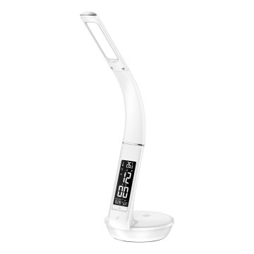 Retlux - Lampada LED dimmerabile con ricarica wireless Qi e display LED/6W/230V 3000/4000/6000K bianco